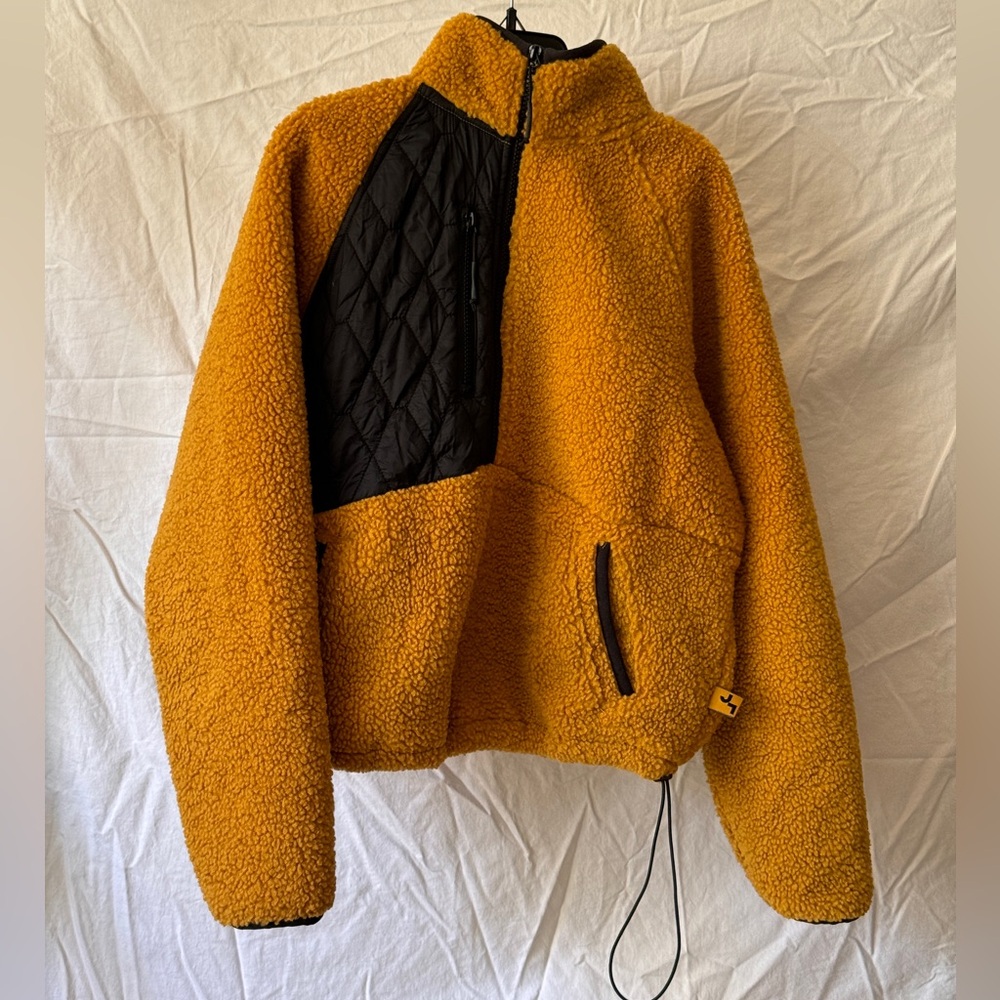 Yellow Thermal Plush Jacket